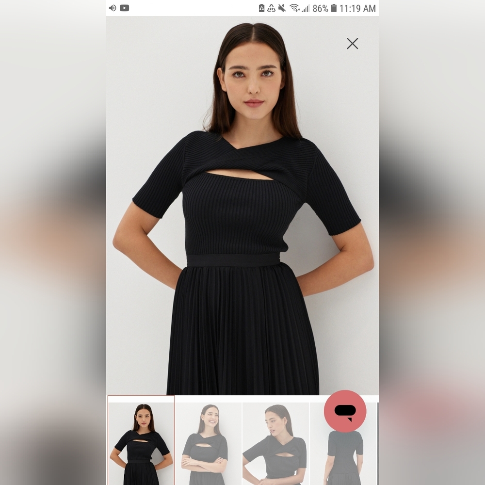 Love, Bonito cut out knit top